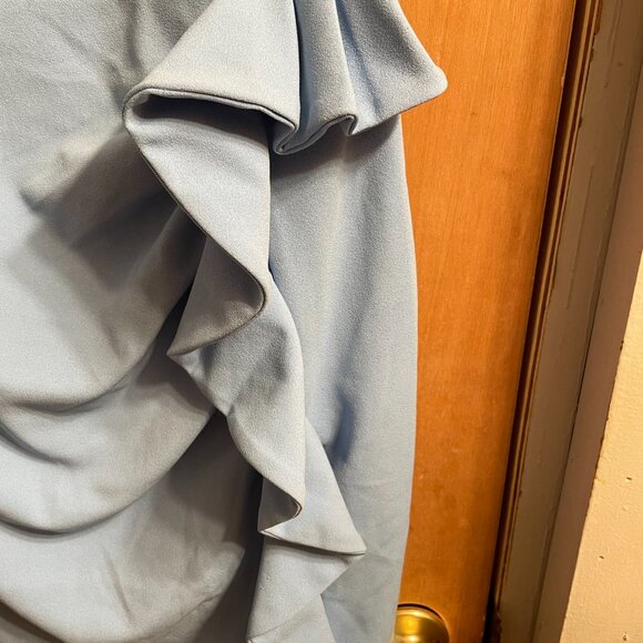 Light Blue One-Shoulder Maternity Dress – Size Small - Picture 3 of 5